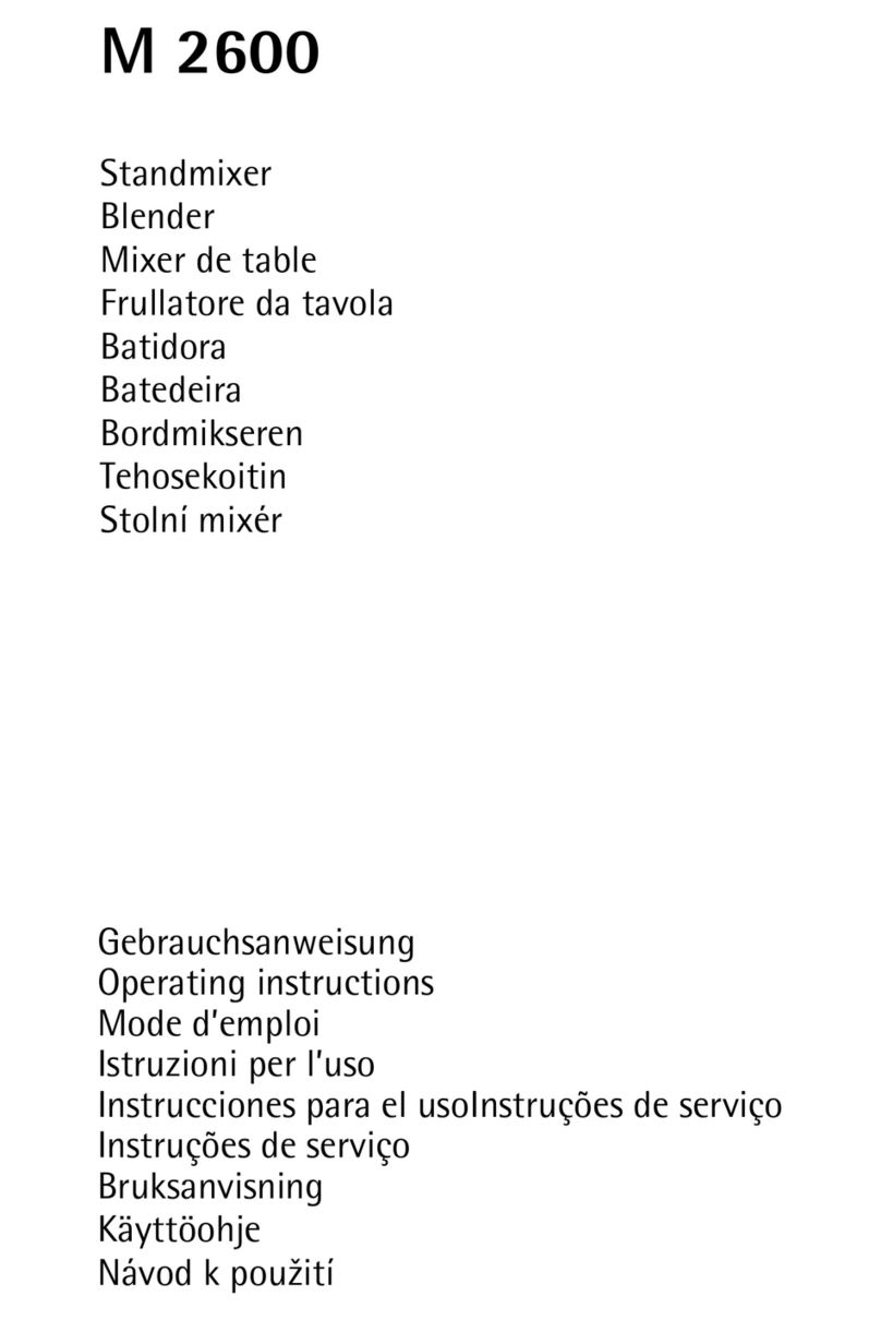 AEG M 2600 User manual