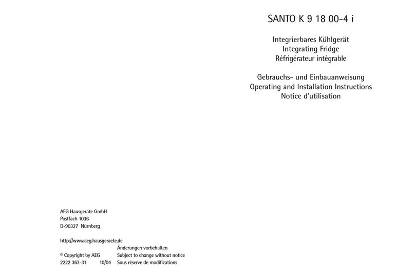 AEG SANTO K 9 18 00-4 i User manual AEG SANTO K 9 18 00-4 i User manual