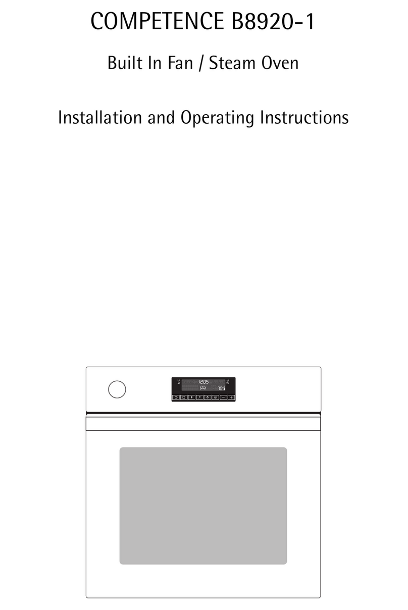 AEG COMPETENCE B8920-1 Installation and operating instructions