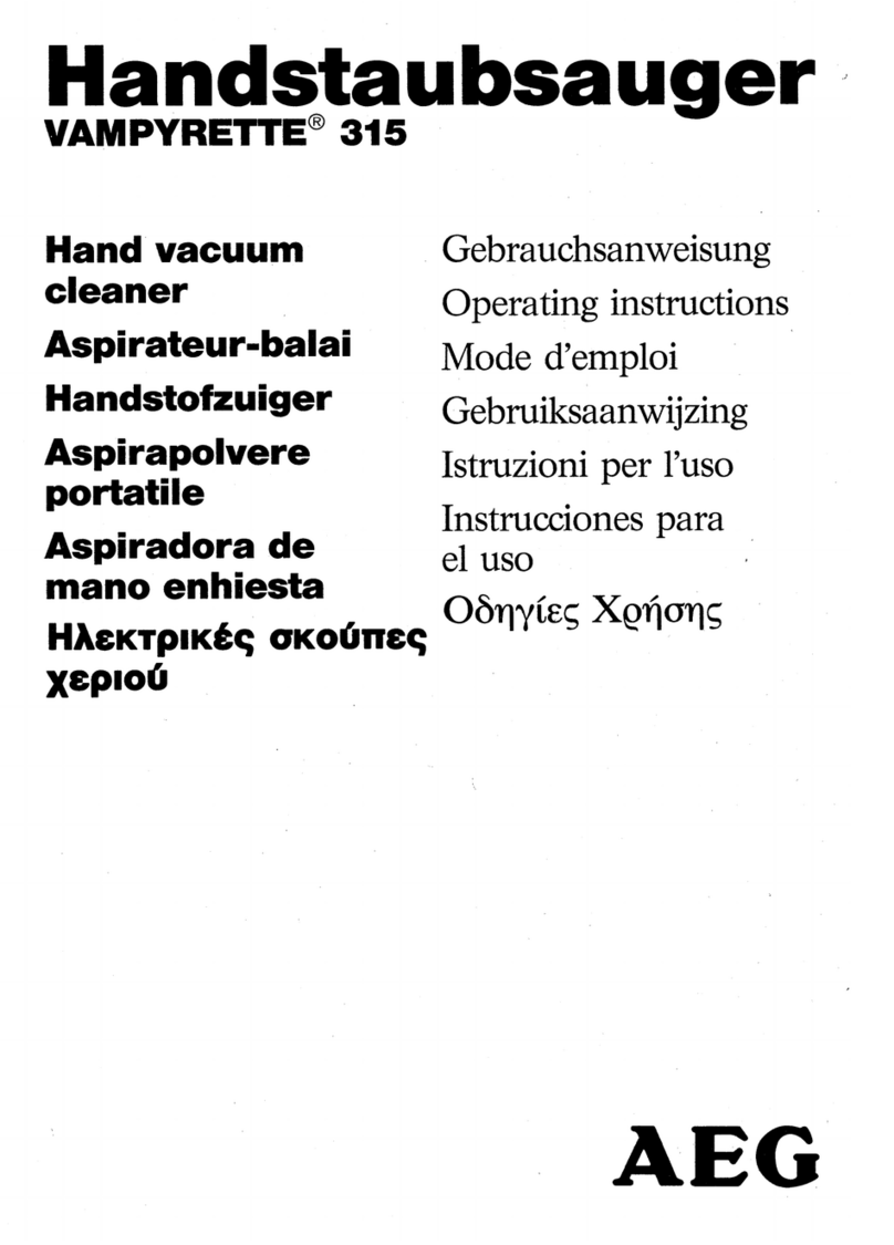 AEG VAMPYRETTE 315 User manual