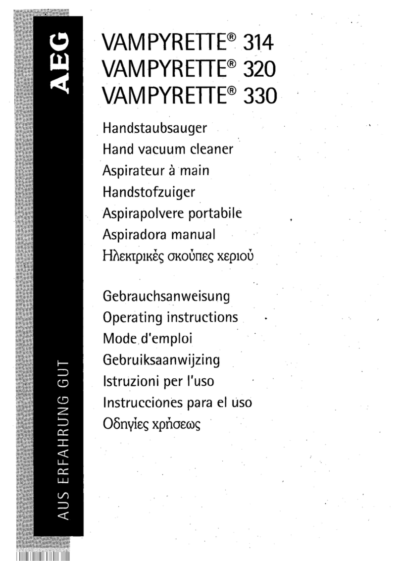 AEG VAMPYRETTE 314 User manual