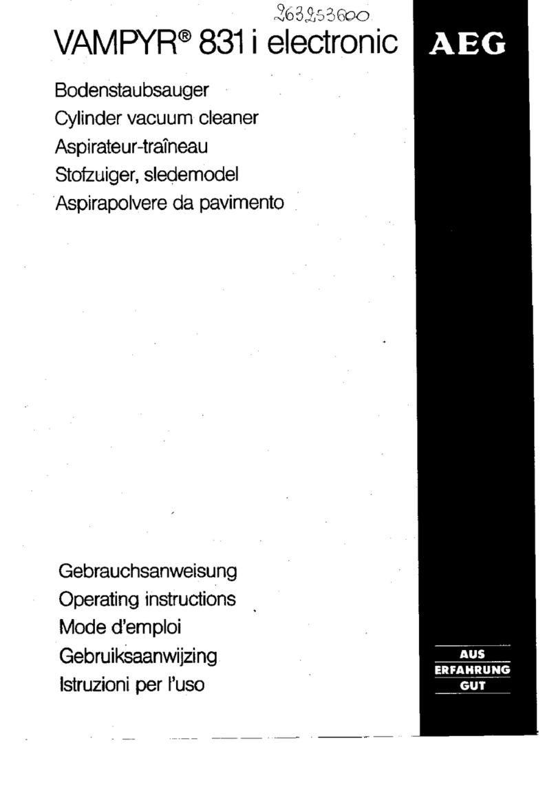 AEG VAMPYR 831i electronic User manual AEG VAMPYR 831i electronic User manual