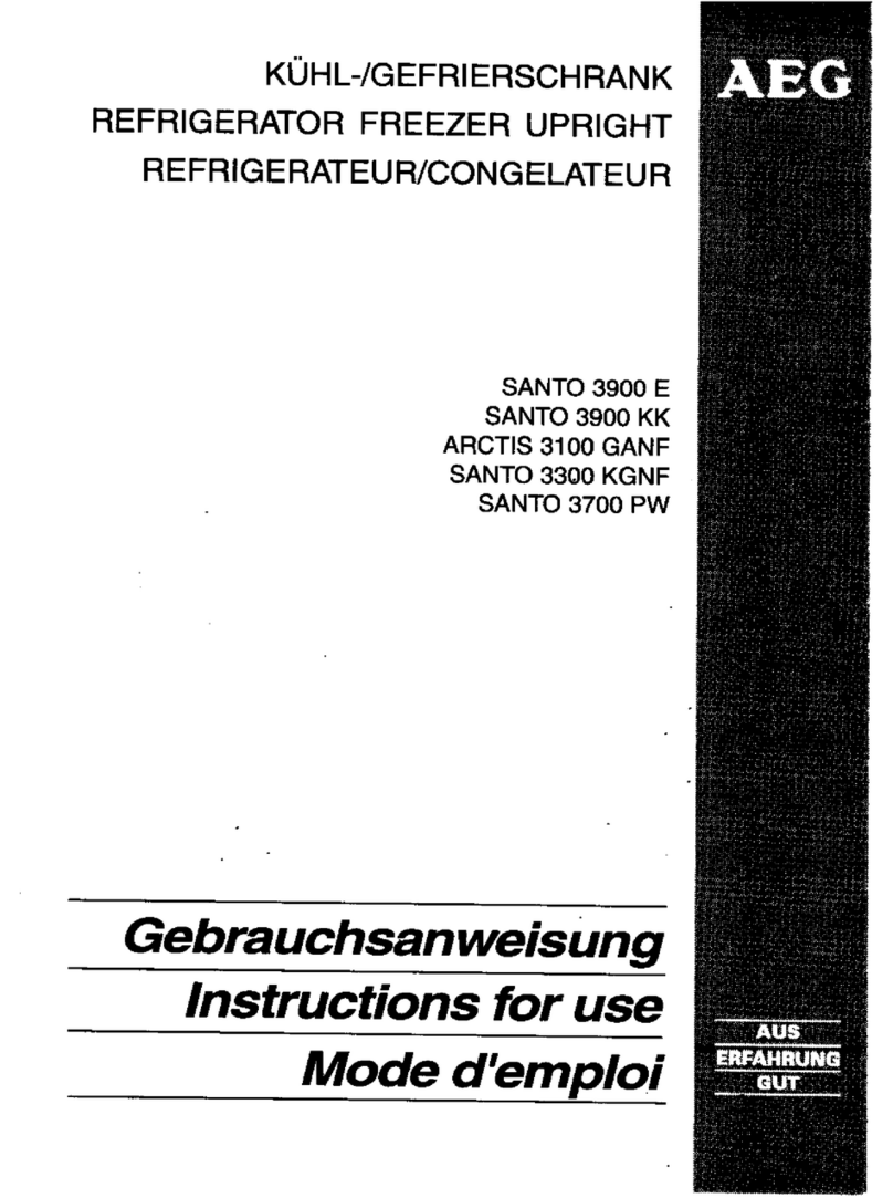 AEG SANTO ARCTIS 3100 GANF User manual
