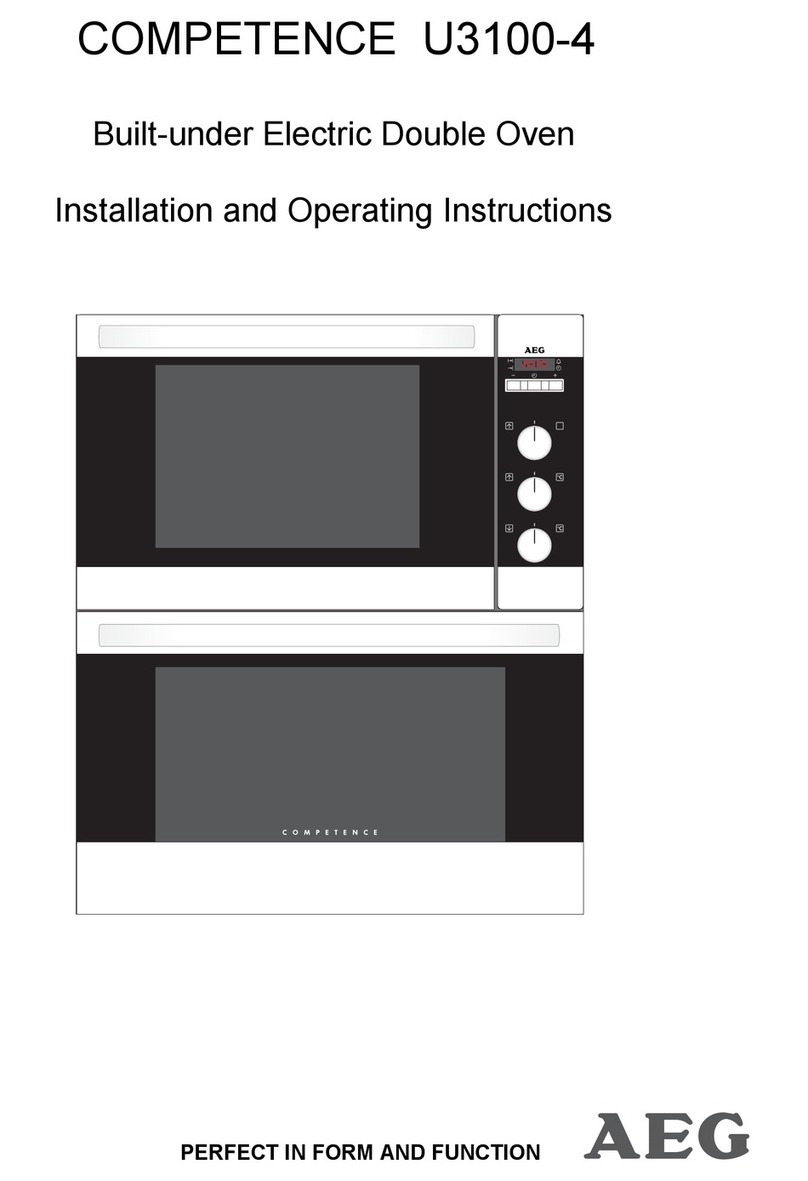 AEG COMPETENCE U3100-4 Installation and operating instructions