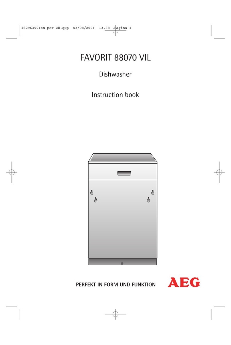 AEG FAVORIT 88070 i User manual AEG FAVORIT 88070 i User manual