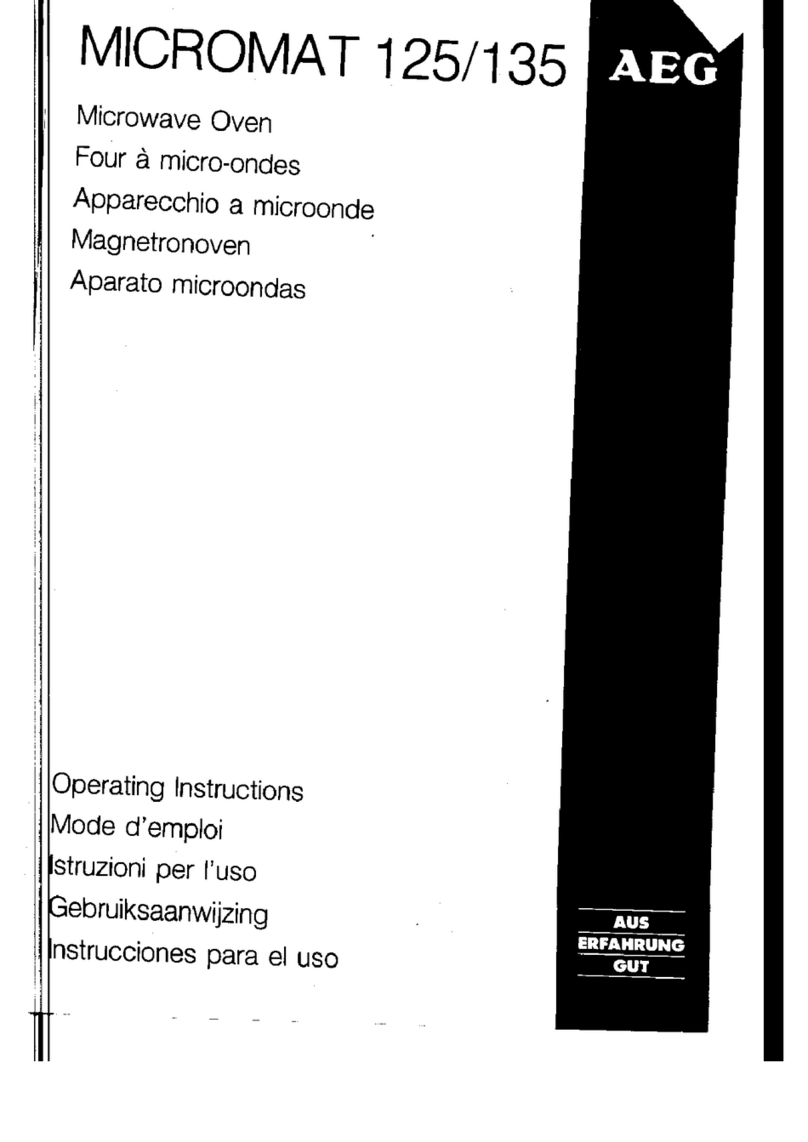 AEG MICROMAT 125 User manual