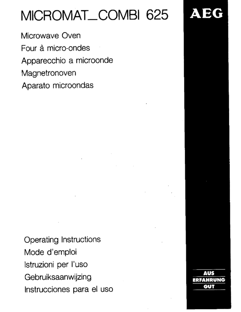 AEG MICROMAT COMBI 625 E operating instructions
