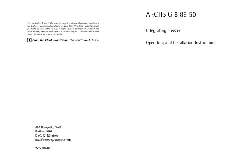 AEG ARCTIS G 8 88 50 I User manual