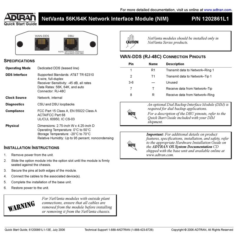 ADTRAN RJ-48C installation instructions