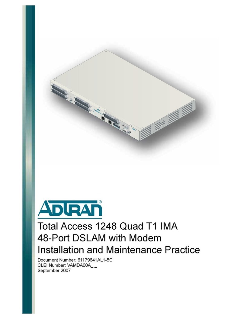 ADTRAN Quad T1 IMA Instruction Manual