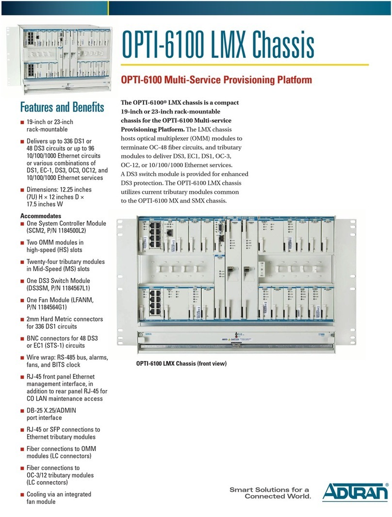 ADTRAN OPTI-6100 LMX Specifications