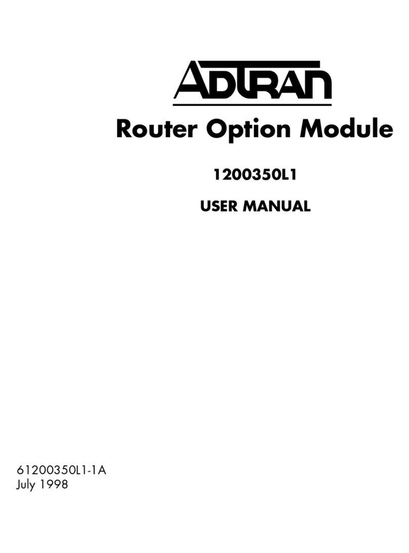 ADTRAN 1200350L1 user manual ADTRAN 1200350L1 user manual