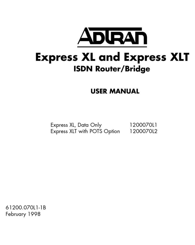 ADTRAN Express XL 1200070L1 User manual