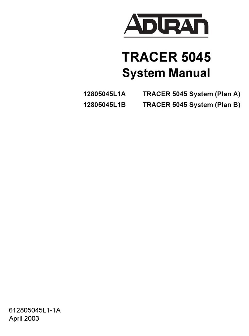 ADTRAN TRACER 5045 System manual