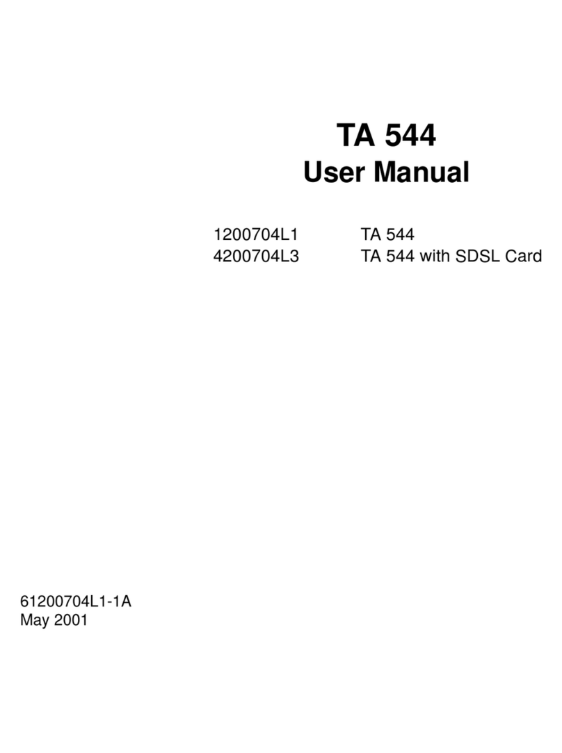 ADTRAN TA 544 User manual