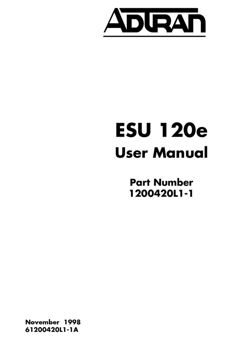 ADTRAN ESU 120e User manual