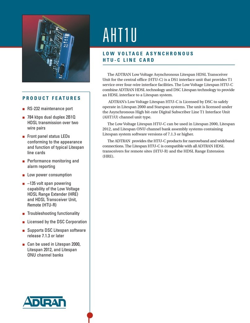 ADTRAN AHT1U User manual