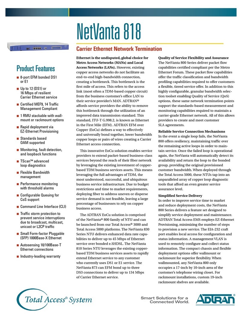ADTRAN NetVanta 818 Specifications