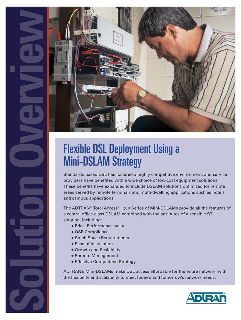 ADTRAN Total Access 1210 Installation guide ADTRAN Total Access 1210 Installation guide