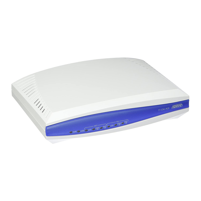 ADTRAN T1 CSU ACE User manual