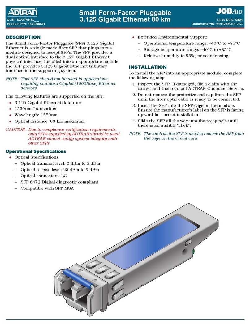 ADTRAN 1442880G1 User manual