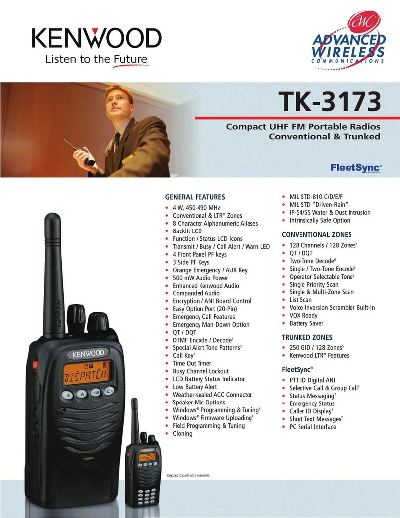 Kenwood TK-3173 Specifications