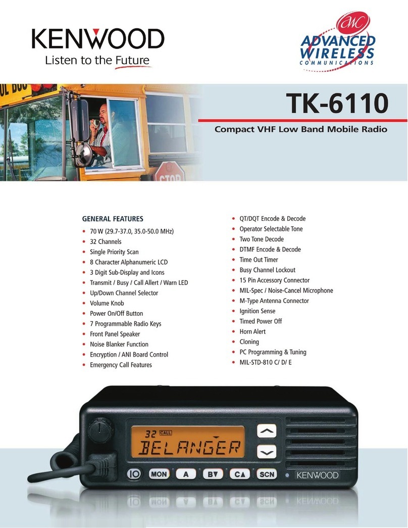 Kenwood TK-6110 User manual