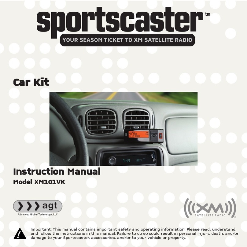 Advanced Global Technology Sportscaster XM101VK Instructional manual