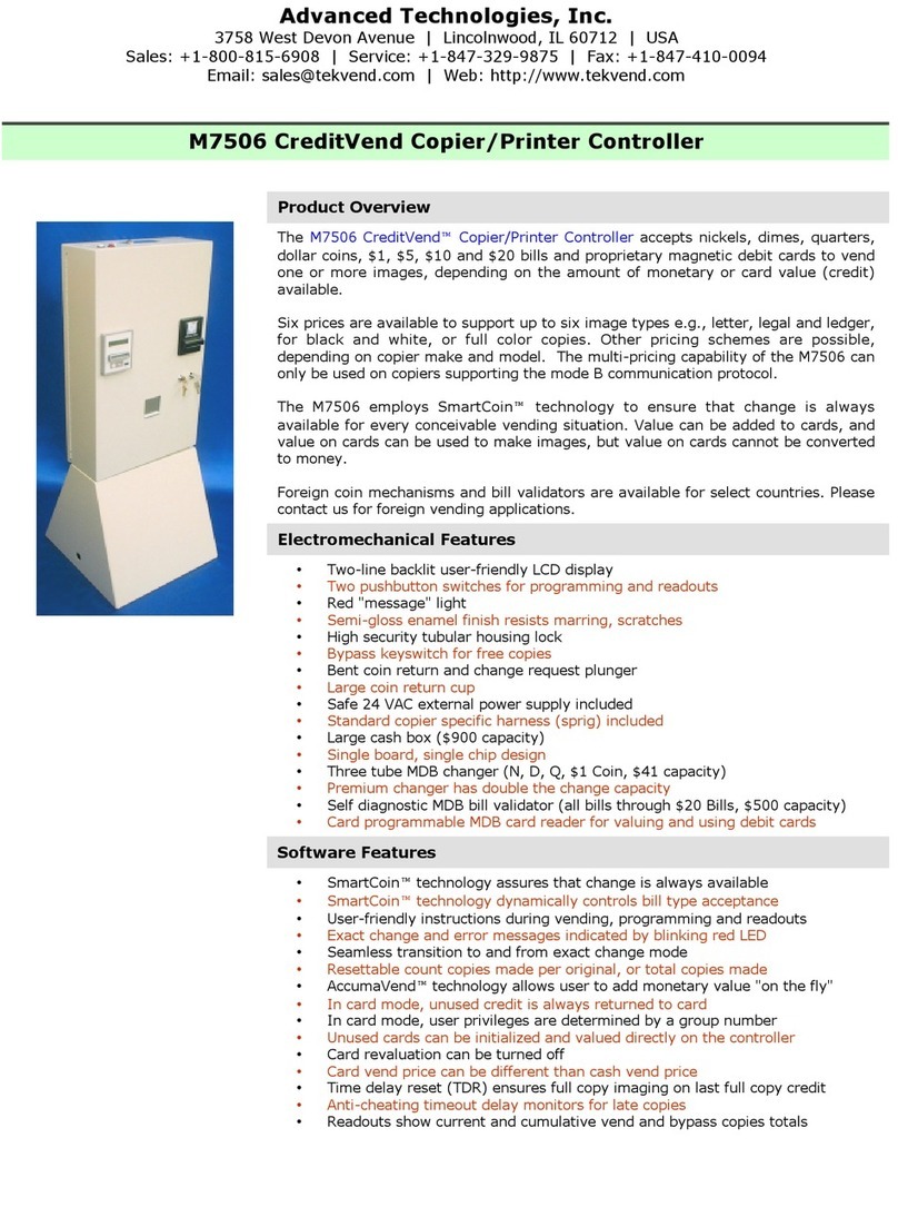 Advanced Technologies M7506 Operating and safety instructions