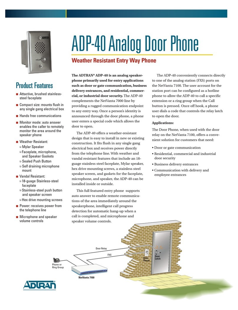 ADTRAN ADP-40 Specification manual