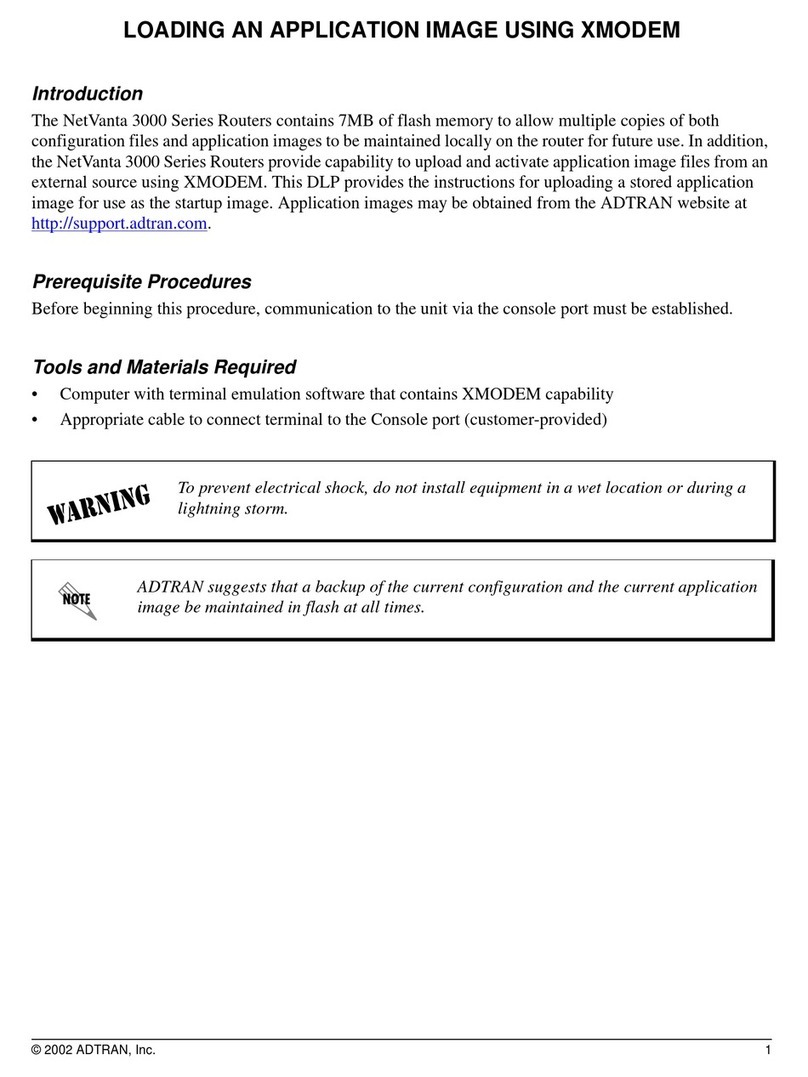 ADTRAN NetVanta 3000 Series User guide