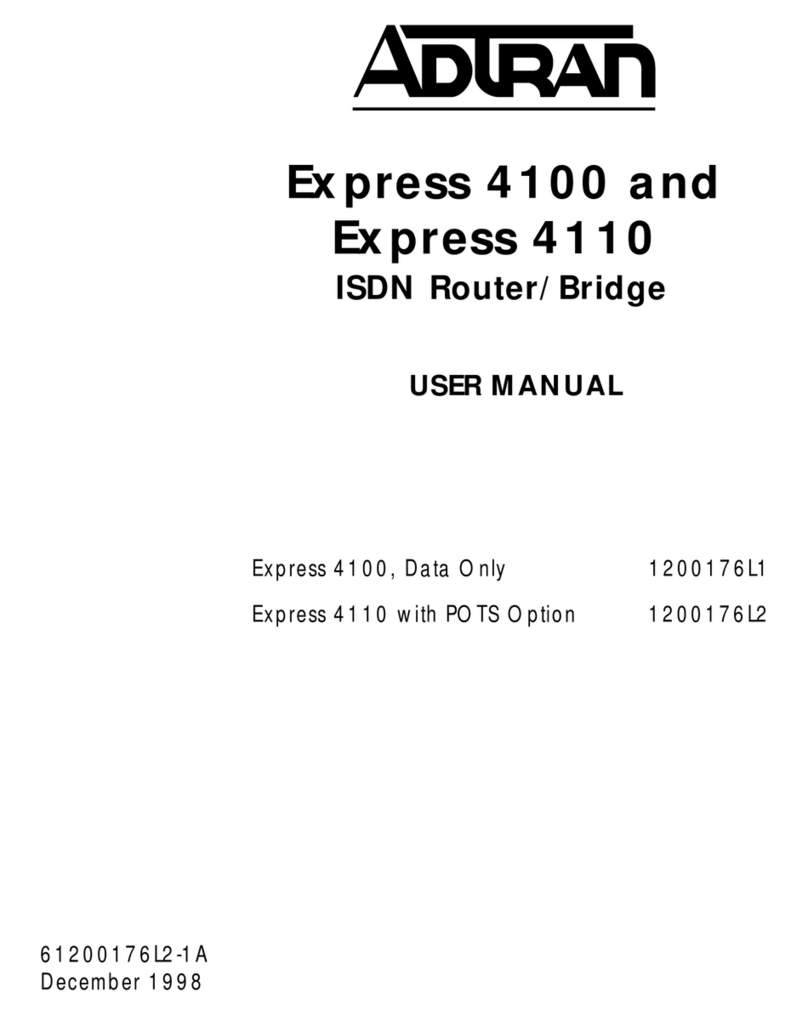 ADTRAN Express 4100 User manual