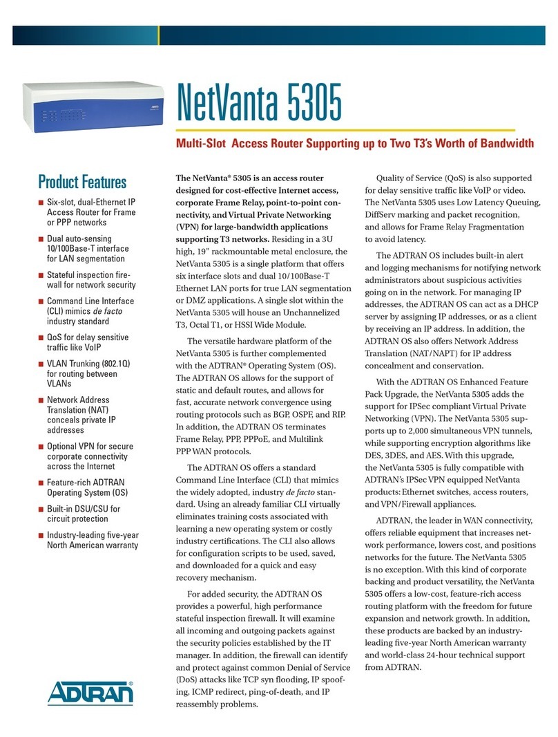 ADTRAN NetVanta 5305 Specifications