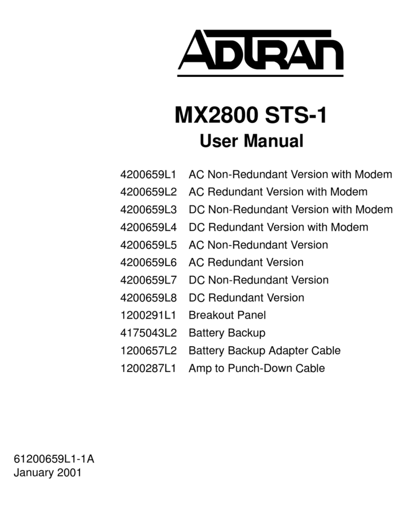 ADTRAN 1200287L1 User manual