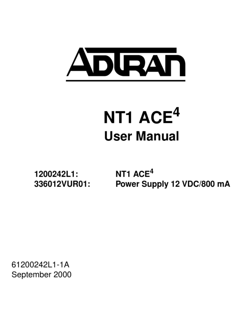 ADTRAN NT1 ACE4 User manual