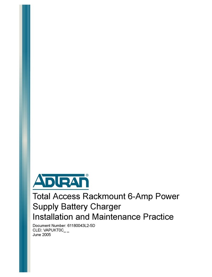 ADTRAN 6-Amp Power Instruction Manual