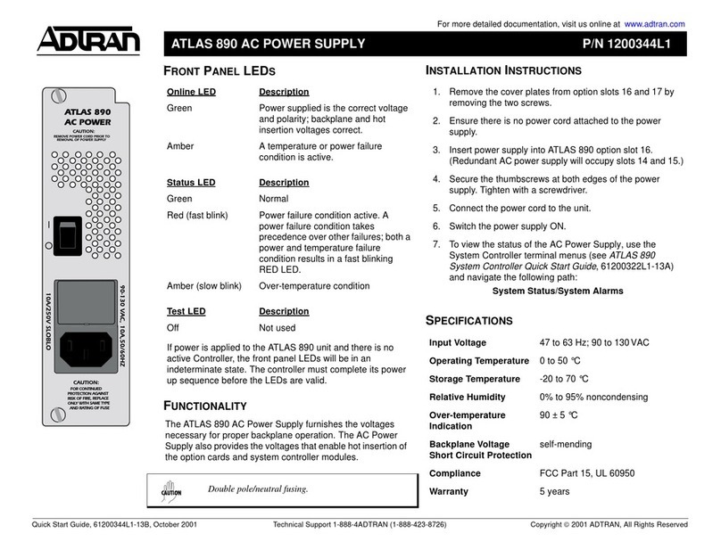 ADTRAN ATLAS 890 quick start guide