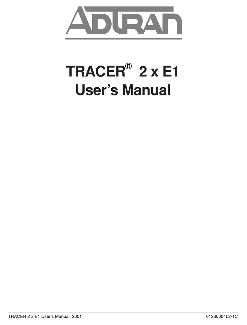 ADTRAN Tracer TRACER 2 x E1 User manual