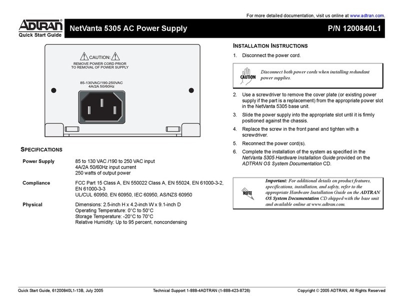 ADTRAN NetVanta 5305 quick start guide