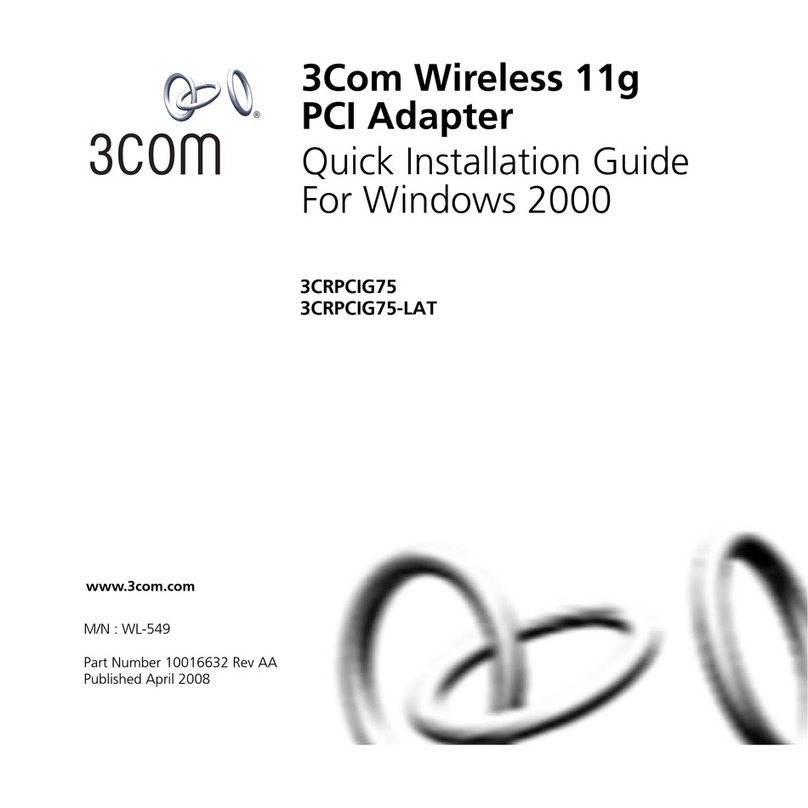 3Com 3CRPCIG75 User manual 3Com 3CRPCIG75 User manual