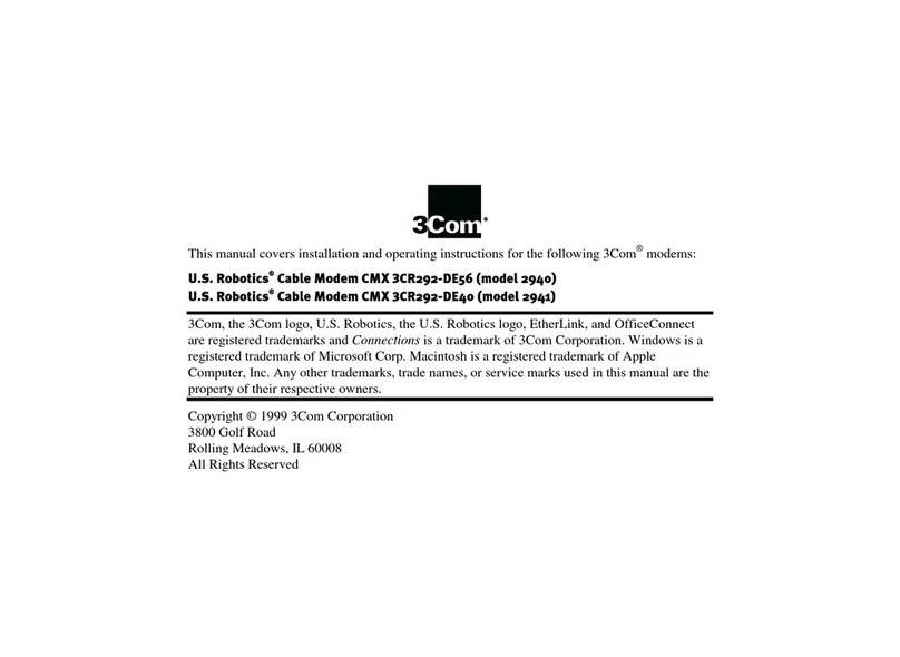 3Com 2940, 2941 Install and operation instructions