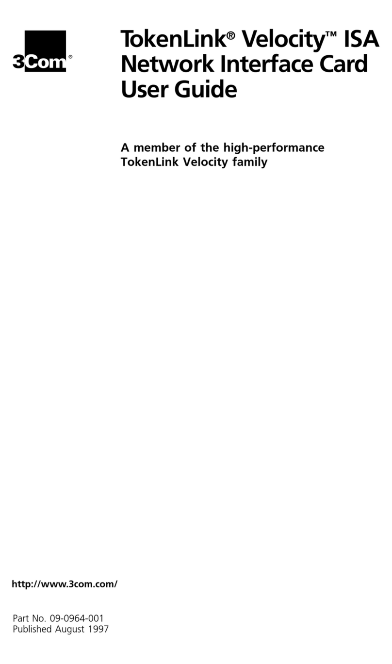3Com TokenLink Velocity 3C319 User manual