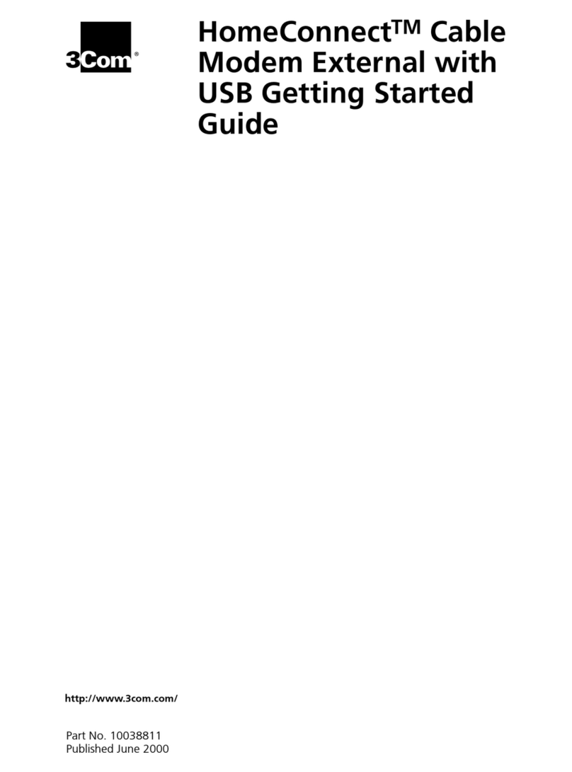 3Com Cable Modem External Getting started guide