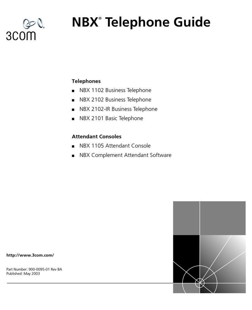 3Com NBX NBX 1102 Telephone guide