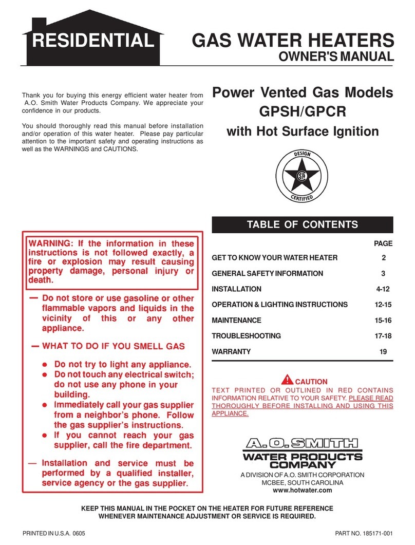 A.O. Smith GPCR User manual