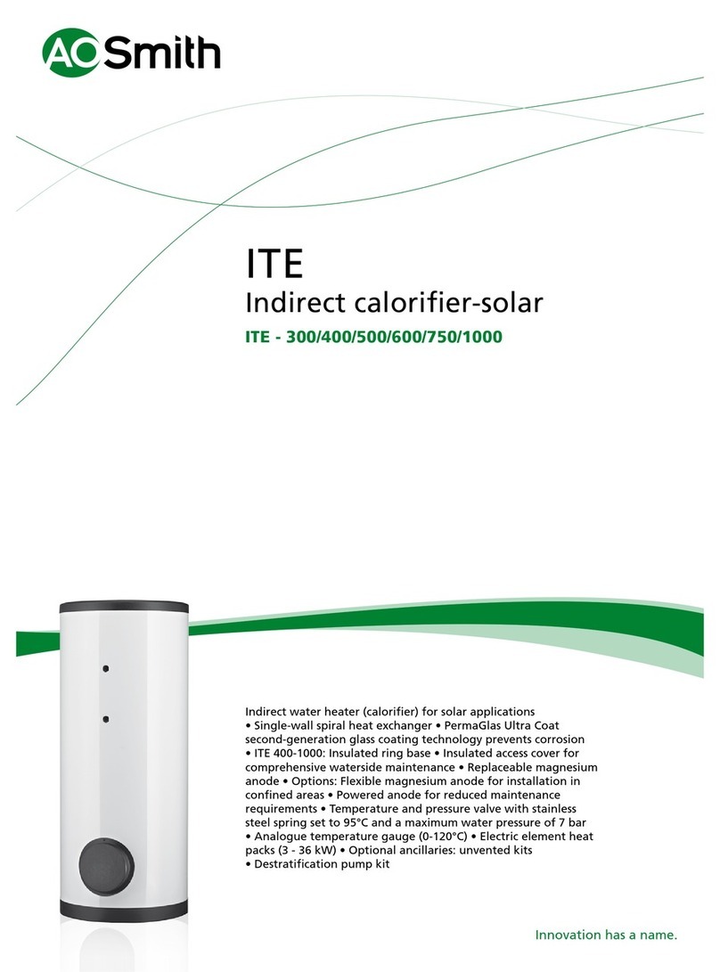 A.O. Smith ITE 400 Specifications A.O. Smith ITE 400 Specifications