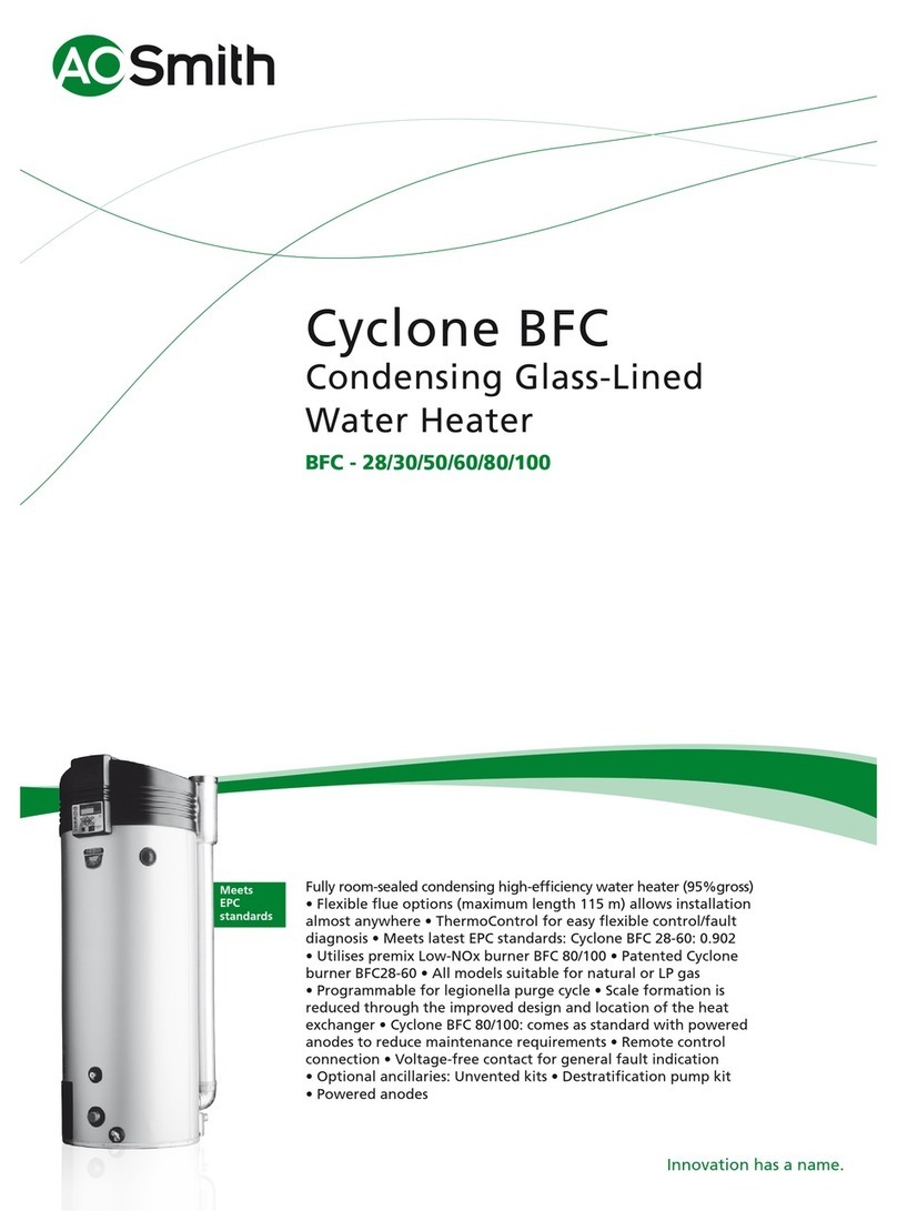 A.O. Smith Cyclone BFC-100 User manual A.O. Smith Cyclone BFC-100 User manual