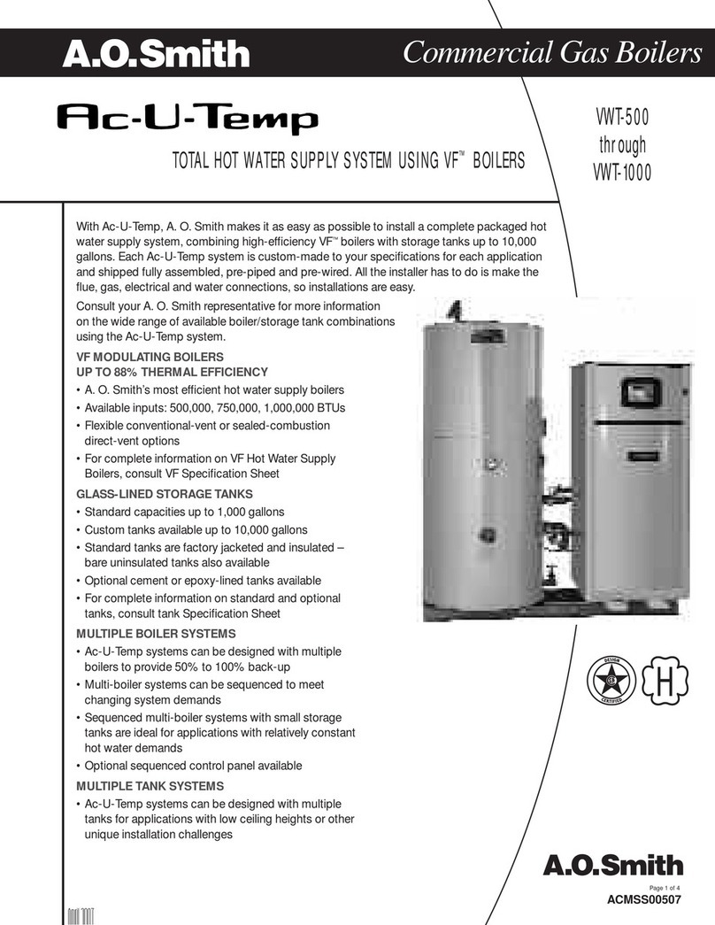 A.O. Smith Ac-U-Temp ACMSS00507 User manual A.O. Smith Ac-U-Temp ACMSS00507 User manual