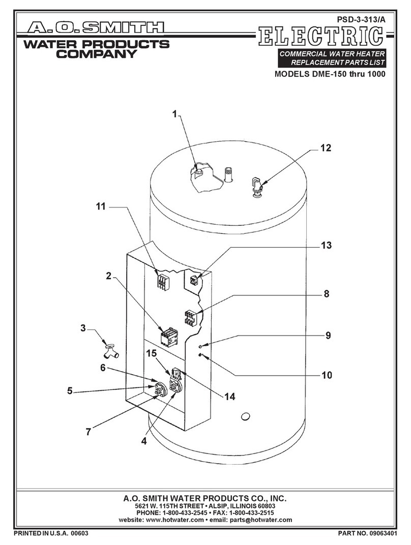 A.O. Smith DME 150 - 1000 Application guide