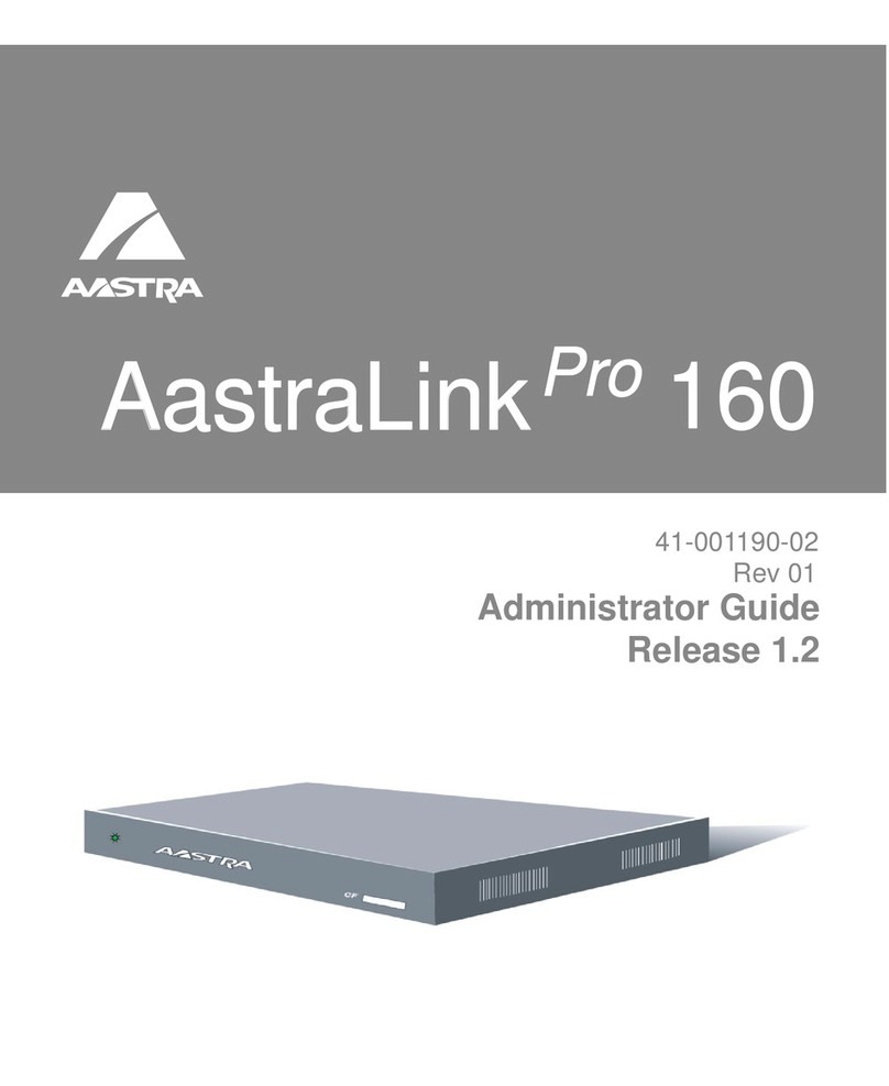 Aastra AastraLink Pro 160 Administrator's guide